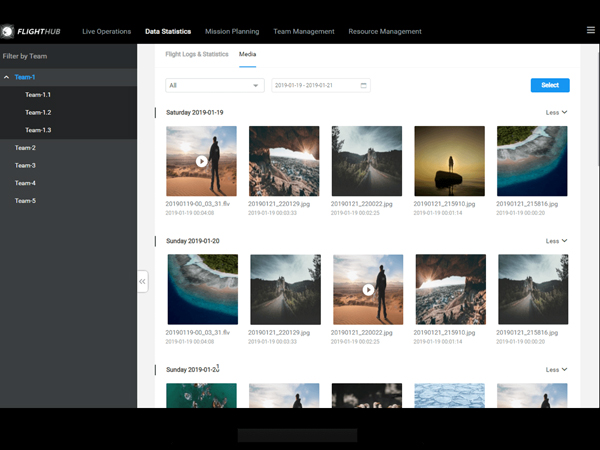 大疆司空 無人機綜合在線管理平臺 進階版 政企版,全面掌控無人機作業(yè),大疆司空提供實時任務(wù)管理，飛行數(shù)據(jù)同步，設(shè)備與團隊管理功能，行業(yè)無人機的“飛行經(jīng)理”可以實時管控無人機與飛手團隊的作業(yè)情況，滿足全球行業(yè)無人機的高速發(fā)展以及相關(guān)作業(yè)管理需求。