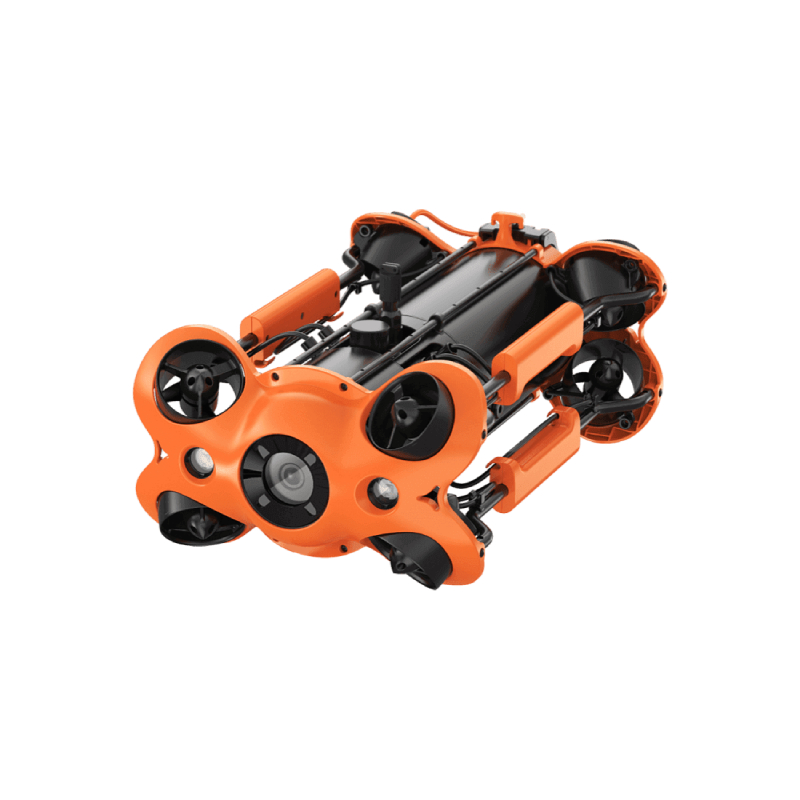 潛鮫P200水下機器人,工業(yè)級水下機器人,一款為政企用戶設(shè)計的輕工業(yè)級水下機器人。采用8推進器全矢量布局,360度全方位移動。相比P100,電機功率升級50%,最大航速4節(jié)、深度150米、最大水平半徑400米?？芍С諥C交流電和電池混合供電,實現(xiàn)無限續(xù)航。配件除了兼容潛皎P100的機械臂、探照燈、激光卡尺等通用配件外,還支持高亮屏控制箱、多接口擴展塢、700Wh電池、USBL水下定位、多波束圖像聲吶、外置攝像頭等多種P200專屬高級配件。內(nèi)置4K/1200萬像素EIS防抖相機、4000流明LED燈、可拆卸/更換電池,可插拔Micro SD存儲卡、鋁合金緊湊型機身(重量小于6KG)、單人操作3分鐘快速部署,是您輕便、易用、可靠的輕工業(yè)級水下機器人。